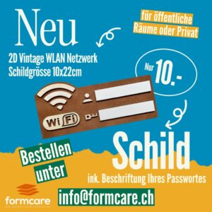 WLAN Netzwerk Schild