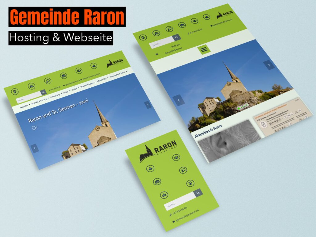 Gemeinde Raron Webseite